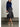 Parien Crushed Velvet Navy Top