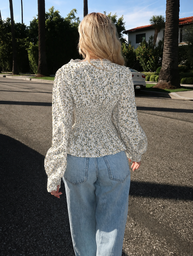 Parien Ditsy Floral Lace Top