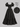 Parien Floral Puff‑Sleeve Laced Tie Neck Vintage‑Inspired Dress