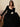 Parien Rhinestone Cinched Luxury Black Dress