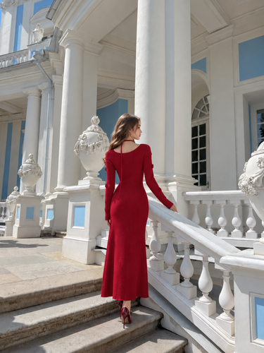 Parien 3D Floral Embellished Sweater Dress