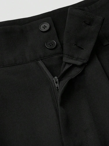 Parien Black High Waisted without Belt Dress Pant