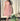Parien Cute Pink Floral Print Square Neck Chiffon Dress