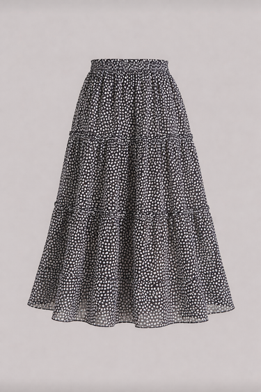 Parien Ivory Oval Skirt