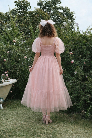 Parien Mid-Length Boho Tulle Dress