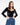 Parien Black Crushed Velvet Top