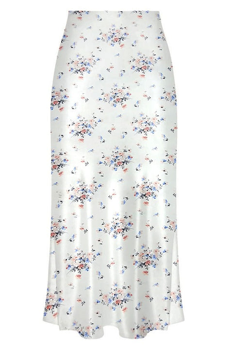 Parien Floral Silk A-line Skirt( Clearance Sale)
