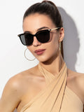 Geometric Frame Sunglasses