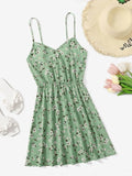 Mustard Daisy Floral Cami Dress( Clearance sale