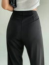 Slit Hem High Waist Pants