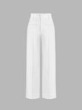 High Waist Straight Leg Pants (Clearance sale