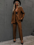 Unity Single Button Lapel Collar Blazer & Tailored Pants