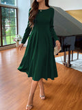 Solid A-Line Dress Maxi Women ( CLEARANCE SALE