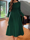 Solid A-Line Dress Maxi Women ( CLEARANCE SALE