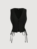 Side Strap Crop Tank Top