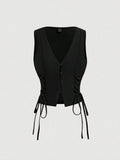 Side Strap Crop Tank Top