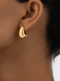 Geometric Design Medium Statement Earrings