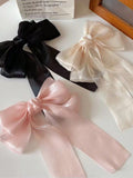 3pcs Colored Mesh Bow Hair Clip