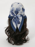 Grey Ribbon Headband Scarf for Women