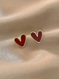 Vintage Chic Asymmetrical Heart Shaped Minimalist Earring