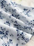 Front Tie Short Sleeve Allover Print Casual Top