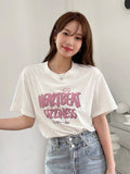 Letter Graphic Drop Shoulder Tee
