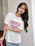 Letter Graphic Drop Shoulder Tee