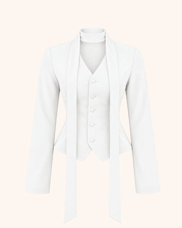 Parien Tailored Scarf Top