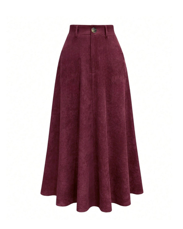 Parien Corduroy  Retro Minimalist Skirt