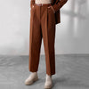 Parien Minimalist Wool Oversized Brown Co-ord Set