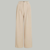 Parien Plain Straps Top and Wide Leg Pants