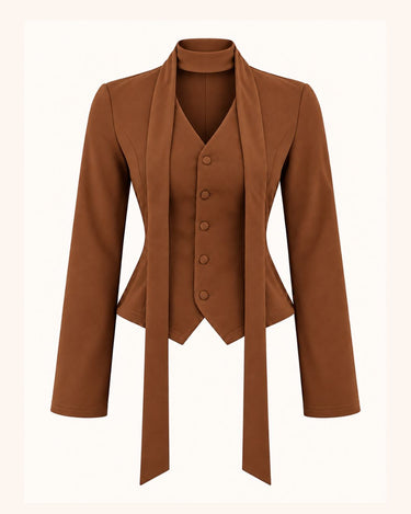 Parien Tailored Scarf Top