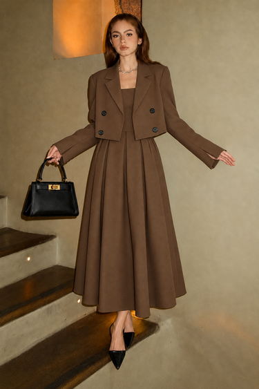 Parien Blazer and Cami Dress Two Piece