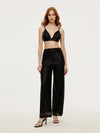 Parien Sequins Crop Top, Blouse & Pant