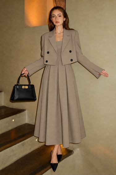 Parien Blazer and Cami Dress Two Piece
