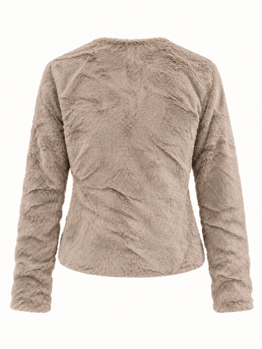 Parien Open Front Fuzzy Coat