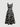 Black Floral Sleeveless Waist Cinched Sundress(Clearance Sale)