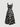 Black Floral Sleeveless Waist Cinched Sundress(Clearance Sale)