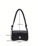 Black Versatile Casual Shoulder Crossbody Bag