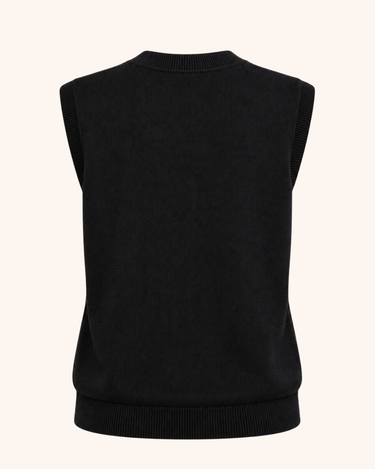 Bow Cable Knit Sweater Vest
