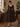 Brown Chiffon Flare Sleeve A-Line Dress