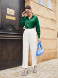 Button Front Drop Shoulder Shirt
