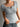 Button Short Sleeve Fitted Casual Top