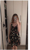 Floral Print Criss-Cross Wrap  Dress( CLEARANCE SALE