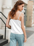 Cowl Neck Silk Cami Crop Top( Clearance sale