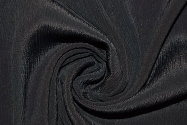 Parien Black Crinckle Silk Headscarf