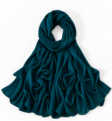 Parien Zinc Crinckle Silk Headscarf