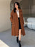 Double Breasted Raglan Sleeve Belted Trench Coat