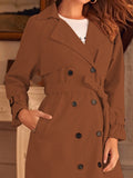 Double Breasted Belted Trench Coat