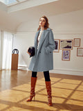 Double Button Raglan Sleeve Overcoat( clearance sale
